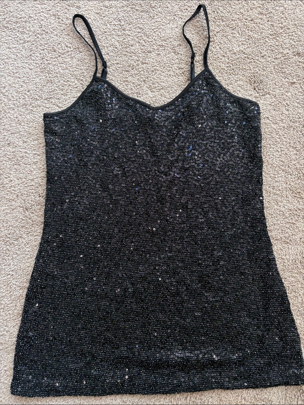 Express Black Sequin Camisole
